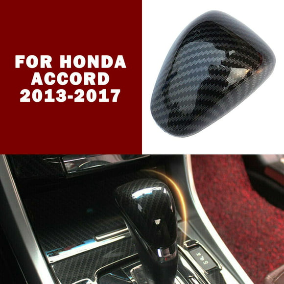 Fit For Honda Accord 2014-2017 ABS Red Central Console Gear Shift Knob Trim 1PCS
